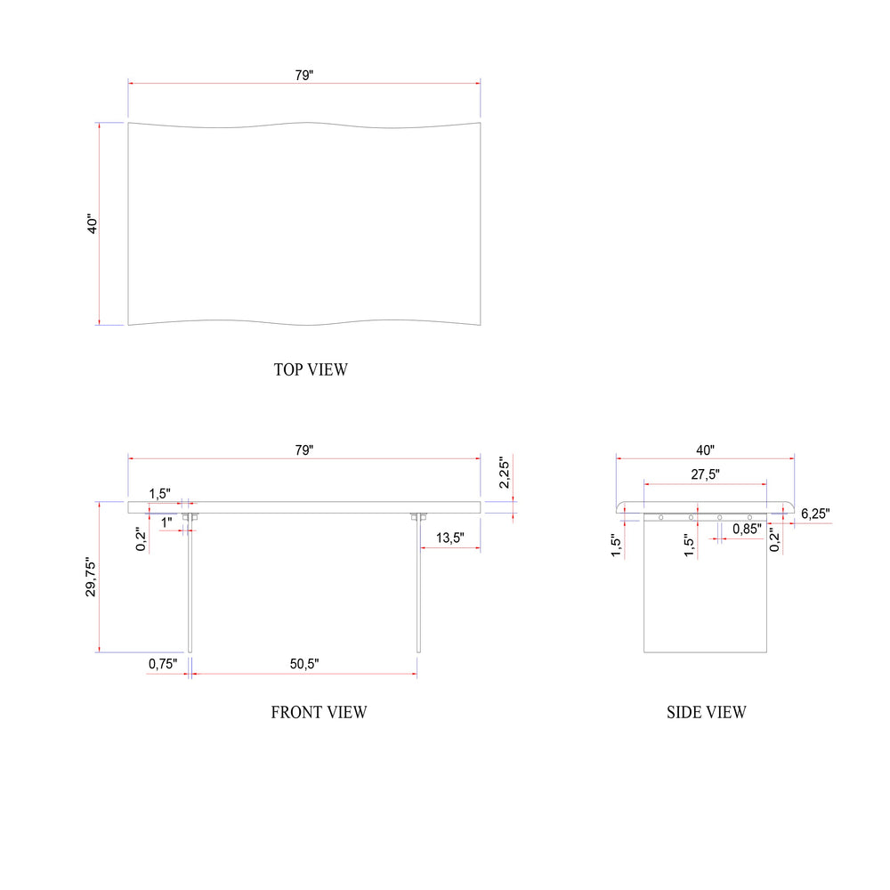 Brooks Dining Table - Glass Base