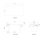 Brooks Dining Table - Glass Base