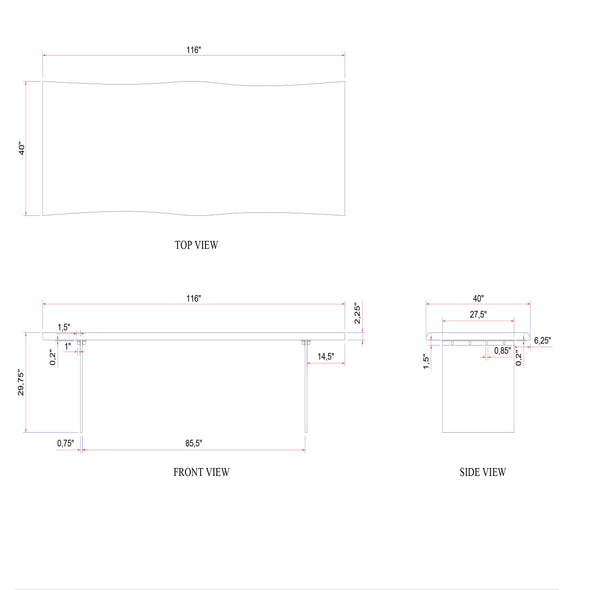 Brooks Dining Table - Glass Base