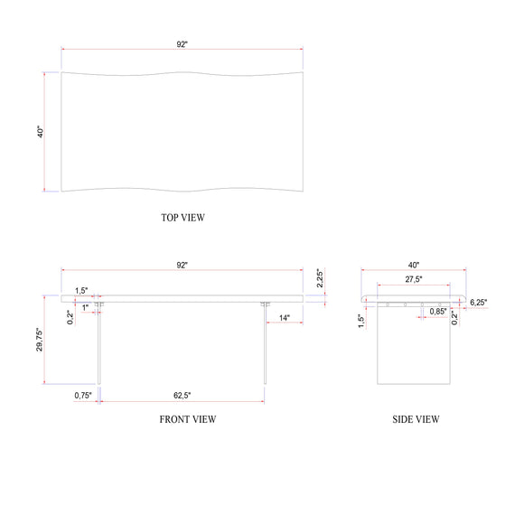 Brooks Dining Table - Glass Base
