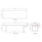 Brooks Dining Table - U Base