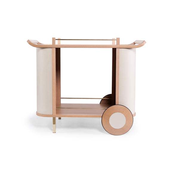 Dinda Leather Bar Cart