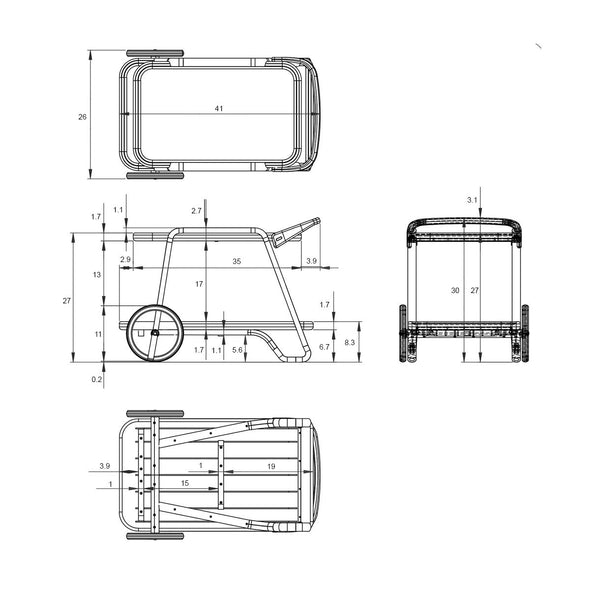 Etienne Bar Cart