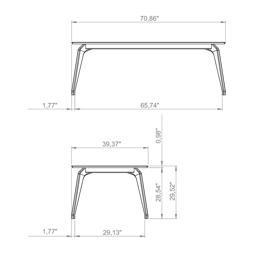 Giane Rectangle Dining Table