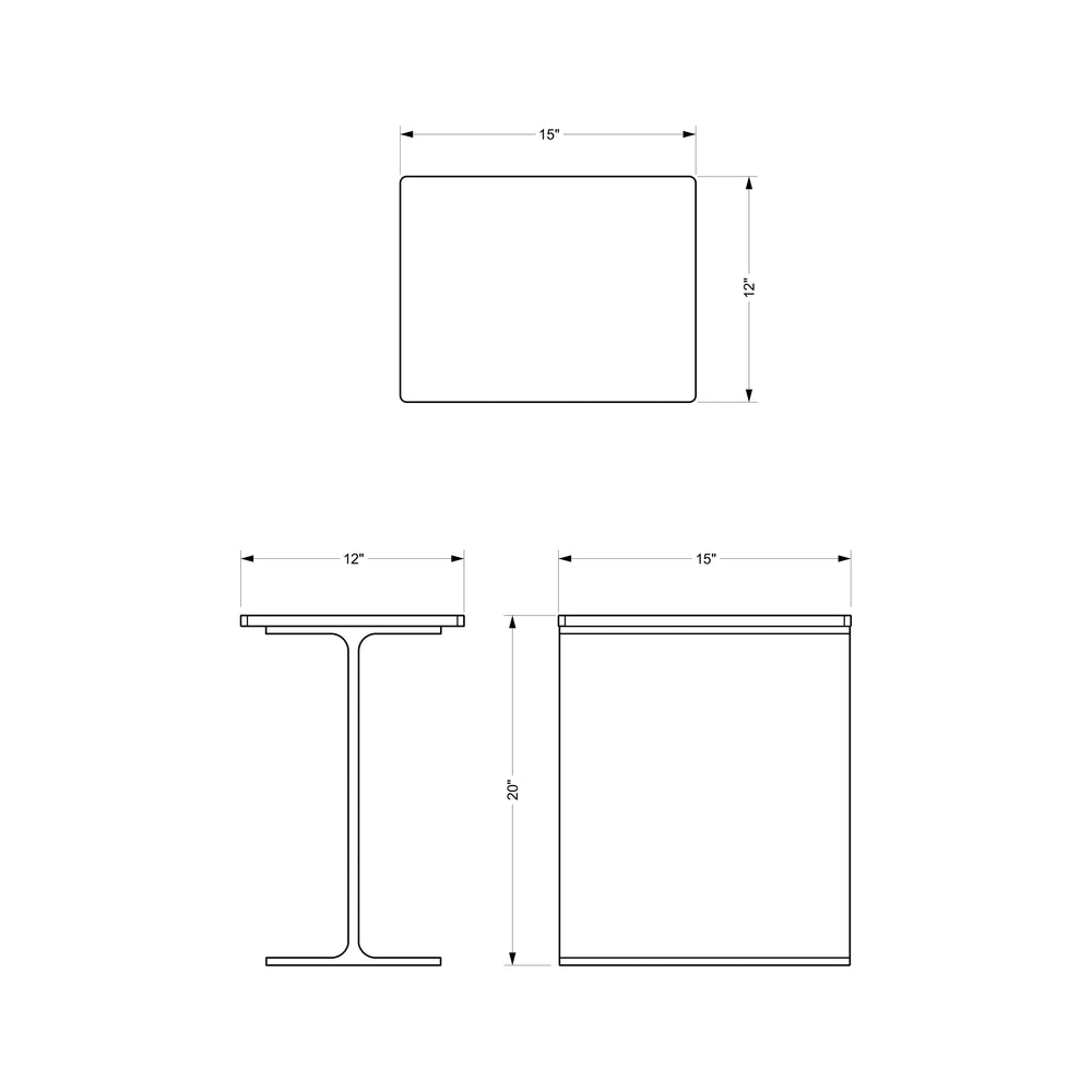 I-Beam Side Table