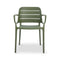 Jasper Outdoor Stacking Armchair (Set of 4)  option Army Green
