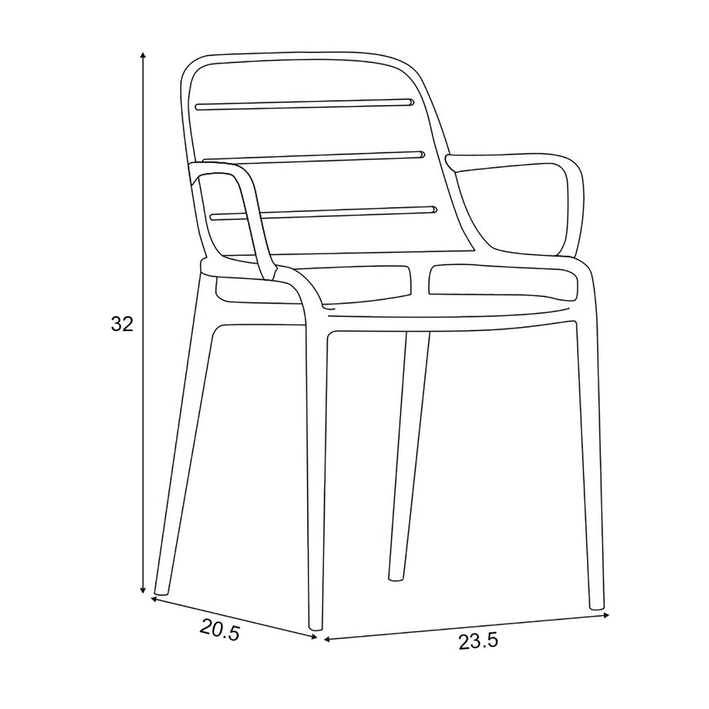 Jasper Outdoor Stacking Armchair (Set of 4)