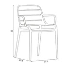 Jasper Outdoor Stacking Armchair (Set of 4)