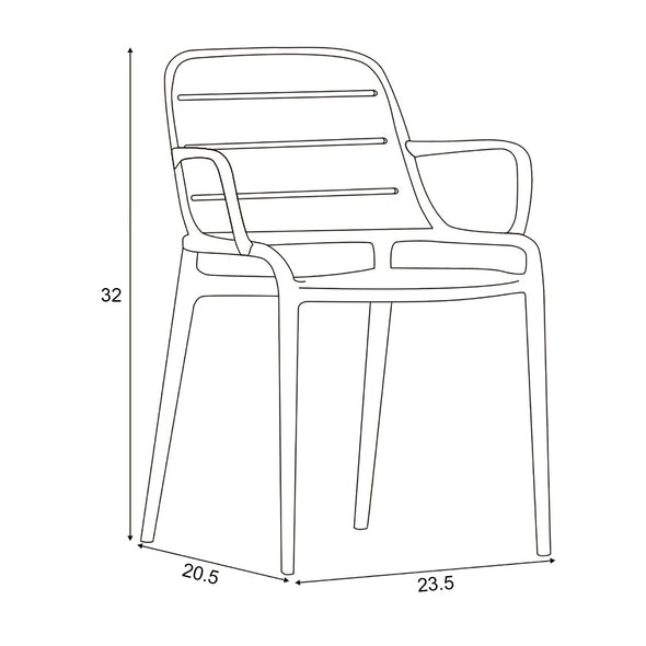 Jasper Outdoor Stacking Armchair (Set of 4)