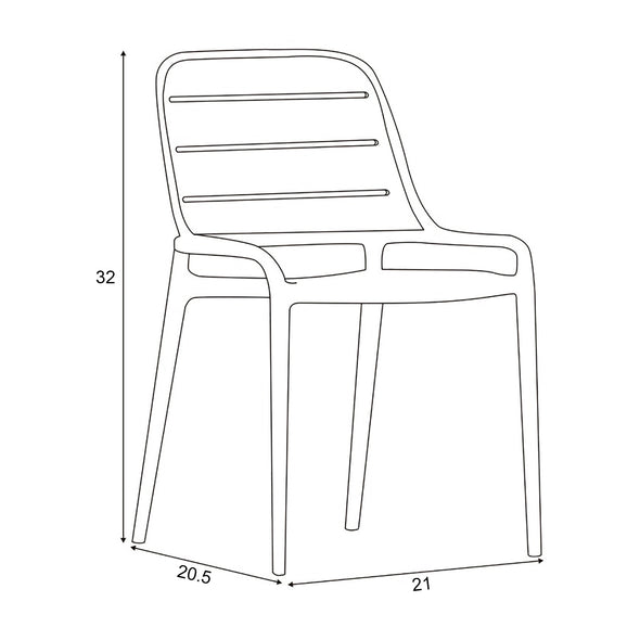 Jasper Outdoor Stacking Chair (Set of 4)