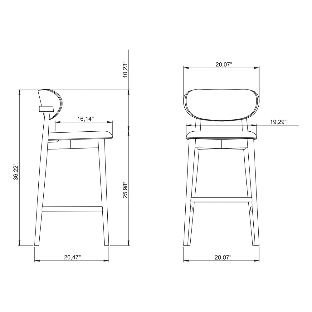 Lucia Bar and Counter Stool