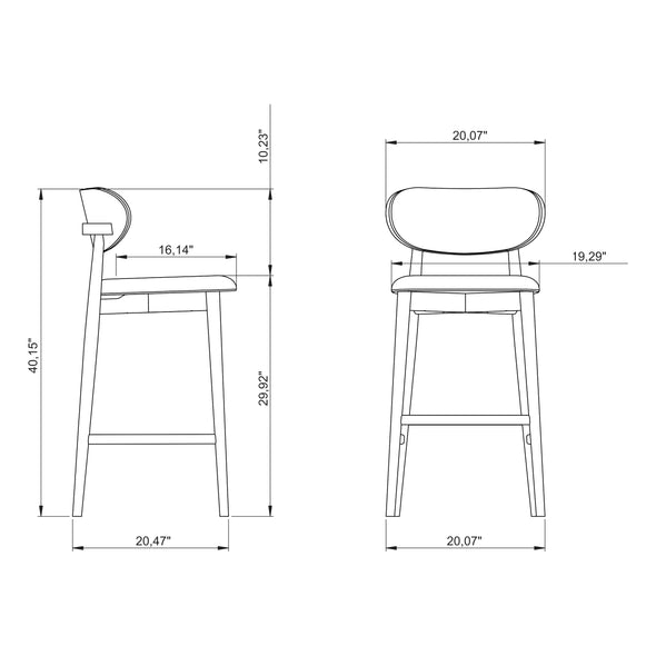 Lucia Bar and Counter Stool
