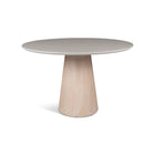 Mona Round Dining Table with Glass Top