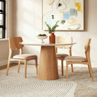 Mona Round Dining Table with Glass Top