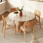 Mona Round Dining Table with Glass Top