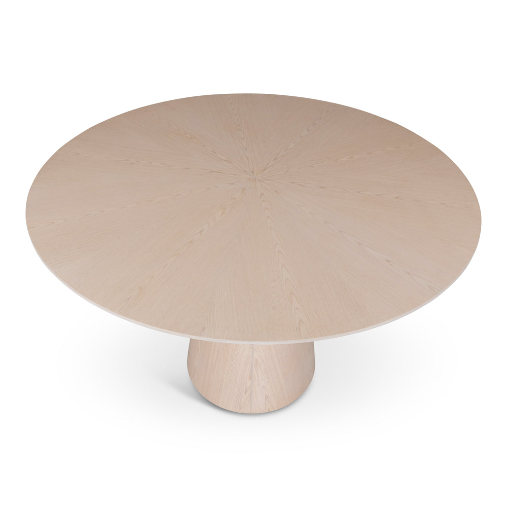 Mona Round Dining Table with Wooden Top