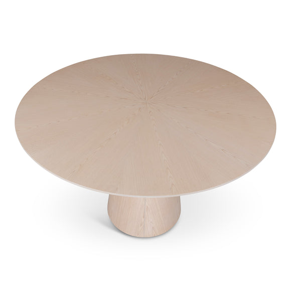 Mona Round Dining Table with Wooden Top