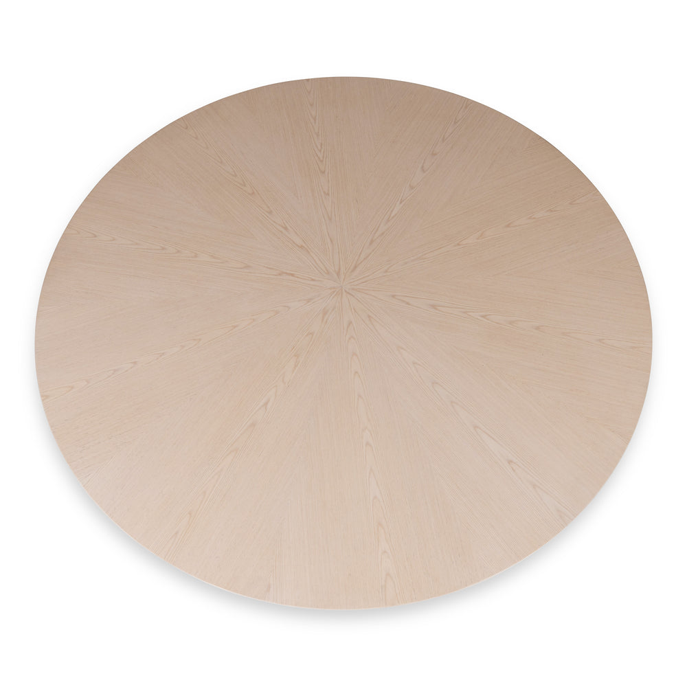 Mona Round Dining Table with Wooden Top
