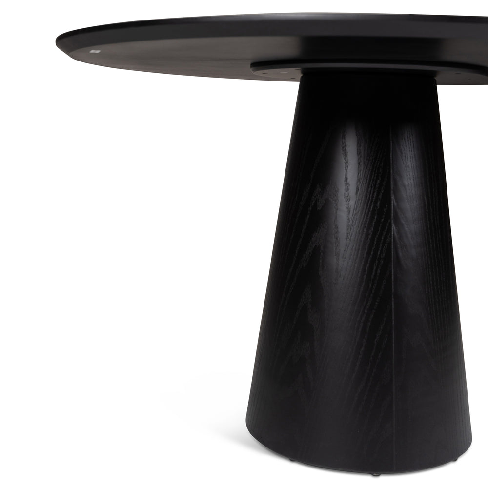 Mona Round Dining Table with Wooden Top