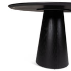 Mona Round Dining Table with Wooden Top