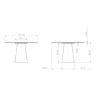 Mona Round Dining Table with Wooden Top