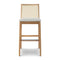Nardia Cane Stool  option Domasco with Natural Cane / Harvest Natural