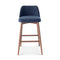 Tonia Stool  option Blue Mix / Nogal