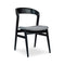 Velma Side Chair  option Essence Grey / Ebano