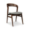 Velma Side Chair  option Essence Grey / Nogal