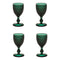 Bicos Wine/Water Goblet (Set of 4)  option Dark Green