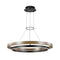 Grace Chandelier  option Matte Black / Weathered Oak Wood