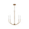 Greenwich Chandelier  option Satin Brass / 5 Lights