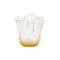 Fazzoletto Vase  option Crystal / Gold Leaf - Frozen Sandblasted
