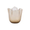Fazzoletto Vase  option Transparent Sandblasted Moka