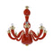 Gio Ponti 99.81 Chandelier  option Coral / 8 Lights