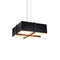 Veram 18 LED Pendant Light  option Dark Stained Walnut
