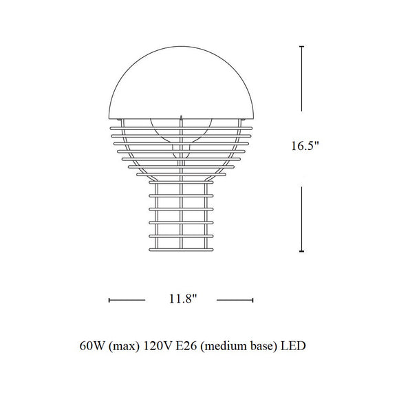 Wire Table Lamp