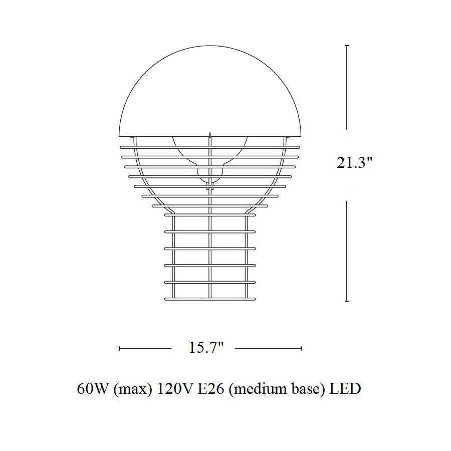 Wire Table Lamp