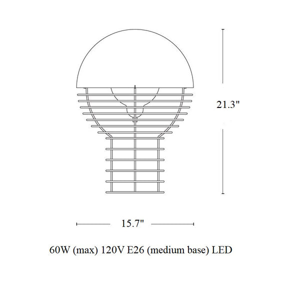 Wire Table Lamp