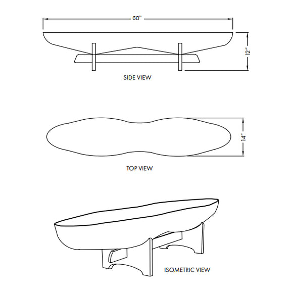 John Follis F-107/F-508 Peanut With Walnut Legs