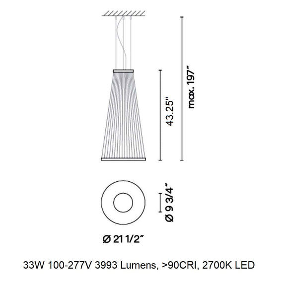 Array Cone LED Pendant Light