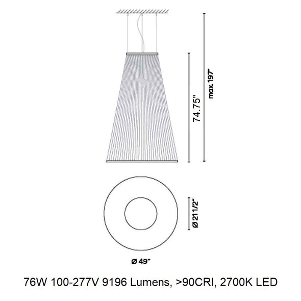 Vibia Array Cone LED Pendant Light - 2Modern
