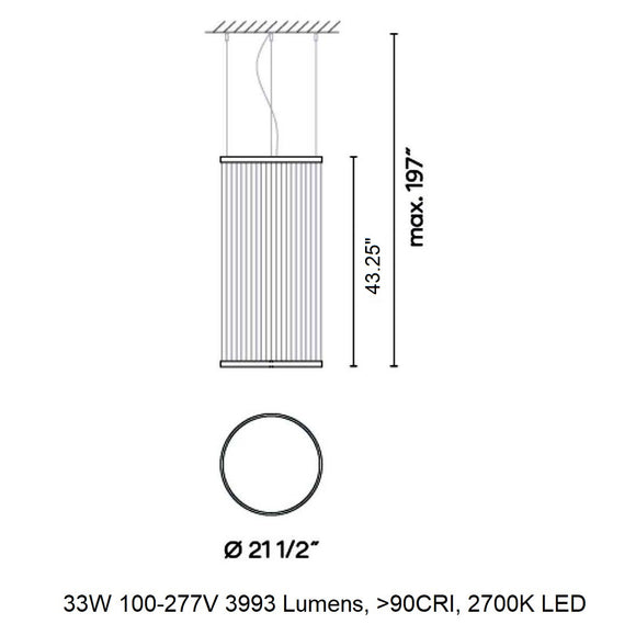 VIBIA Array LED Pendant Light - 2Modern