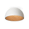 Duo Symmetrical Flush Mount  option American Walnut / White