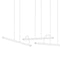 Halo Linear Pendant Light  option 3 Bars