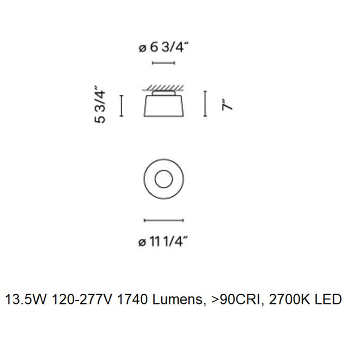 Tube Flush Mount