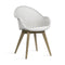 Avril Highback Dining Chair with Wood Base  option Chair Only