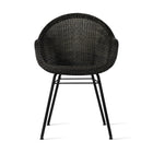 Edgard Outdoor Dining Chair with Steel Base