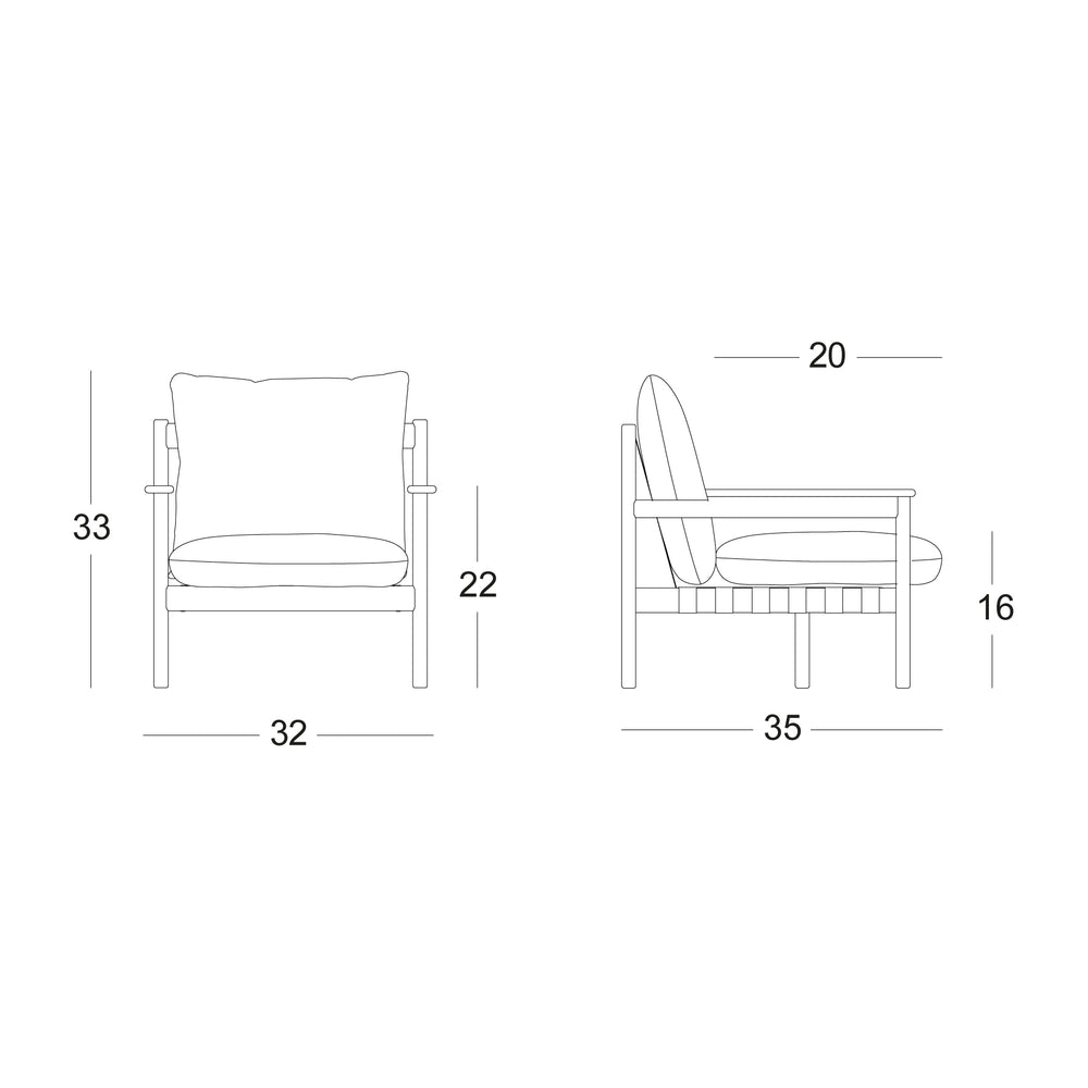 Oda Outdoor Lounge Chair