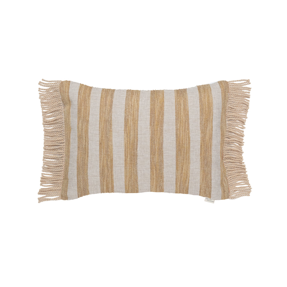 Indira Deco Outdoor Long Fringe Lumbar Pillow